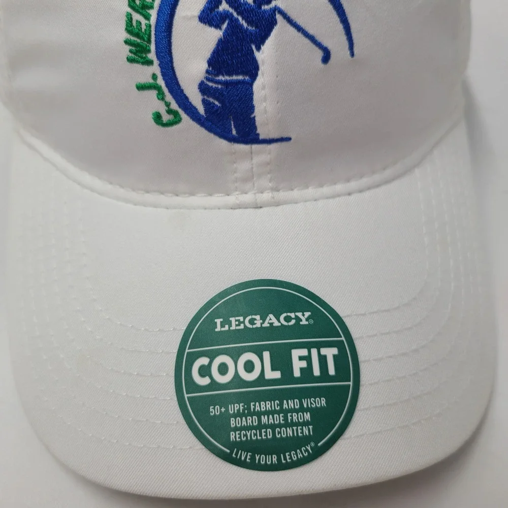 CJ Werner Memorial Golf Tournament Hat Adjustable Legacy White‎ Casual Logo Men